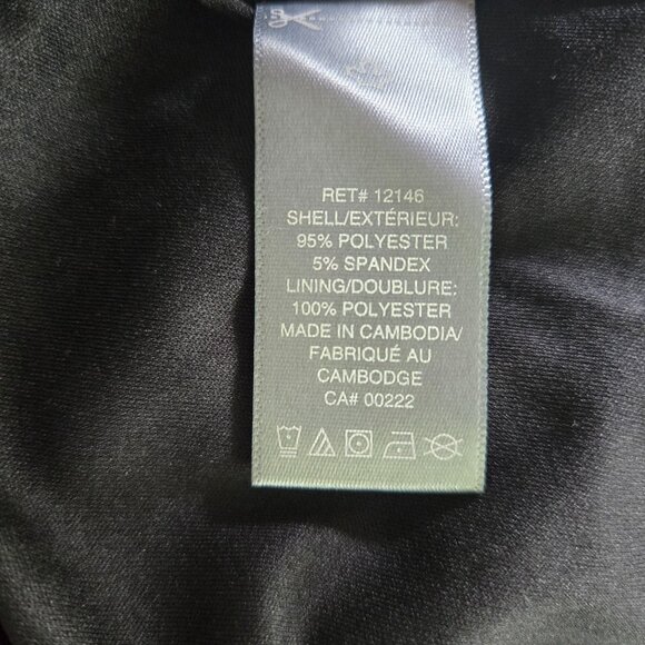 SEARS Black & White Lined Dress M - Picture 6 of 6